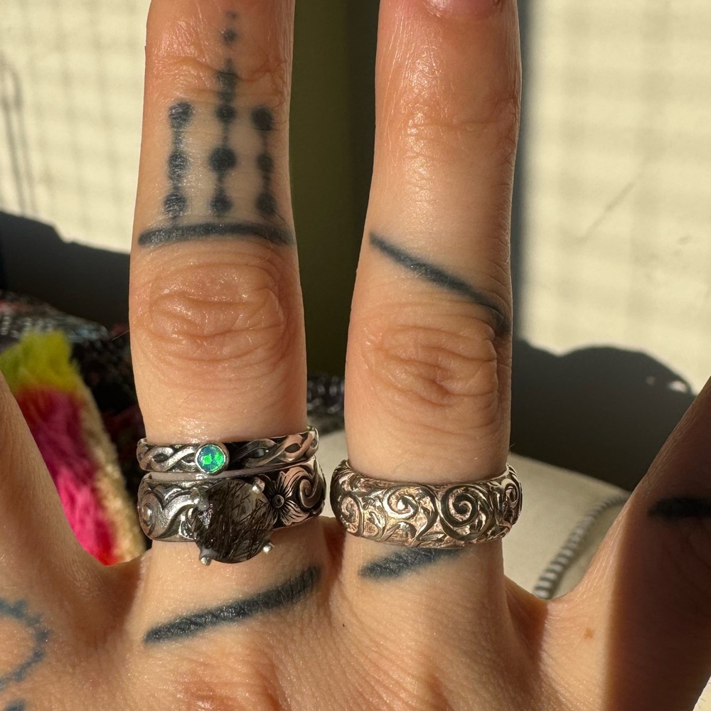 Carolyn Pollack Silver Ornate Ring